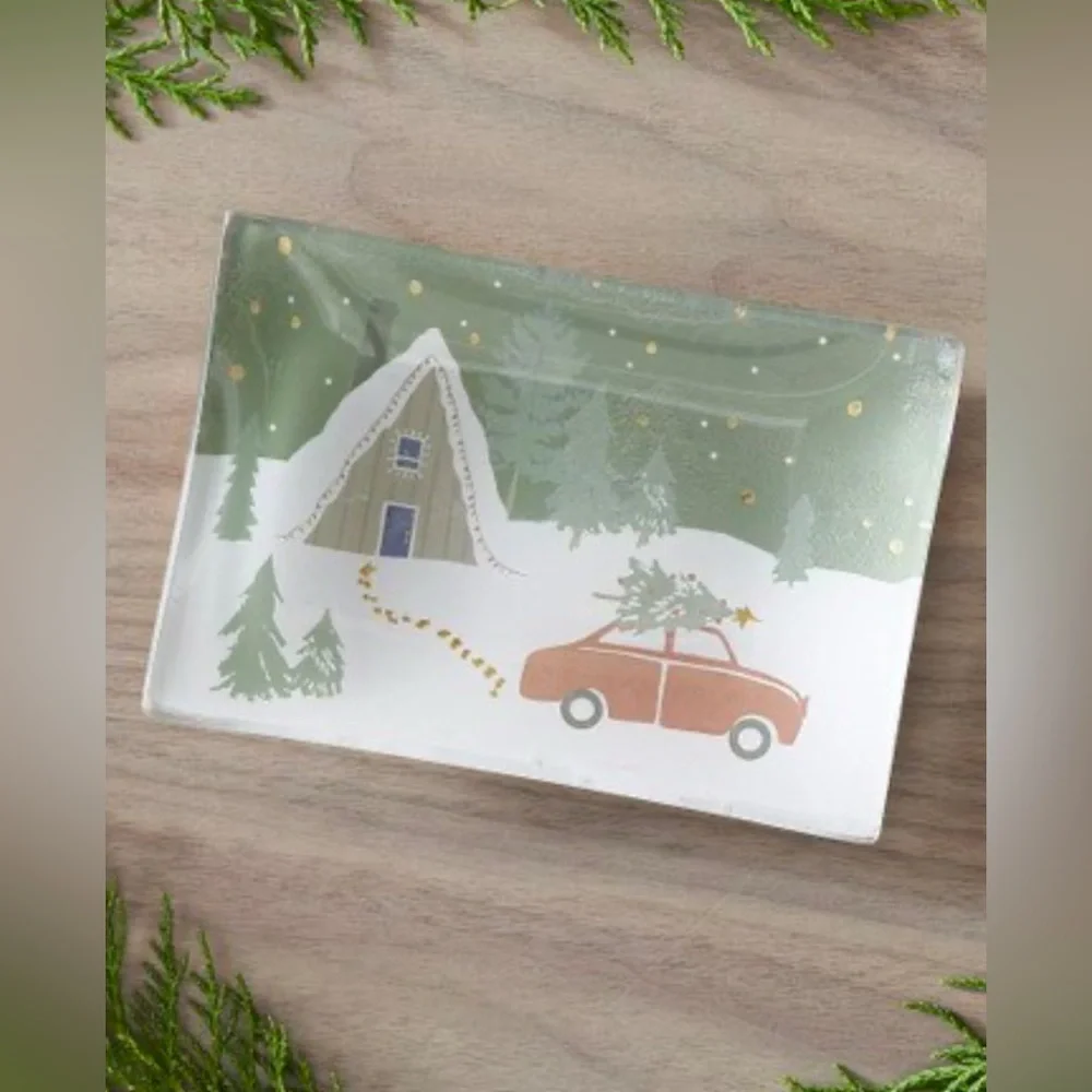 West Elm Skier Collection Dish (new in box)
